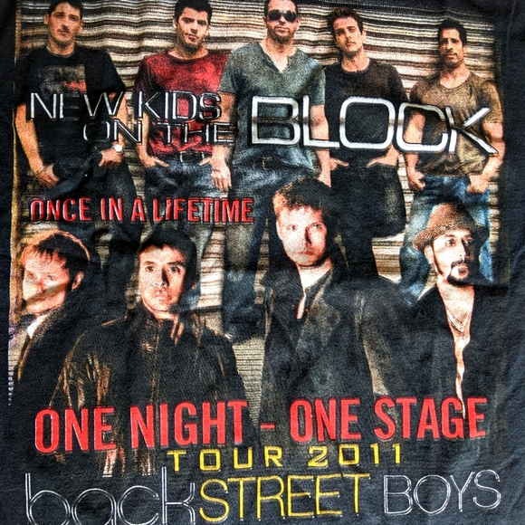 NKOTB/BSB 2011 tour  T-shirt unisex L - Picture 1 of 7